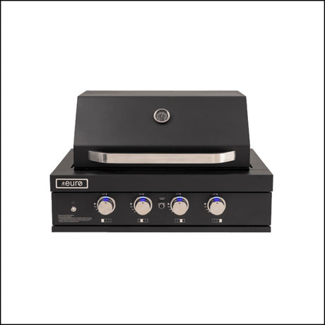 Euro Appliances Eal900Rbqbl Black 90Cm Built In Bbq In