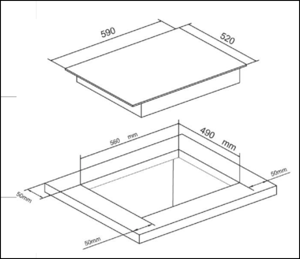 Euro Appliances Ect600Cb 60Cm Electric Ceran Glass Cooktop - Special Order Cooktops
