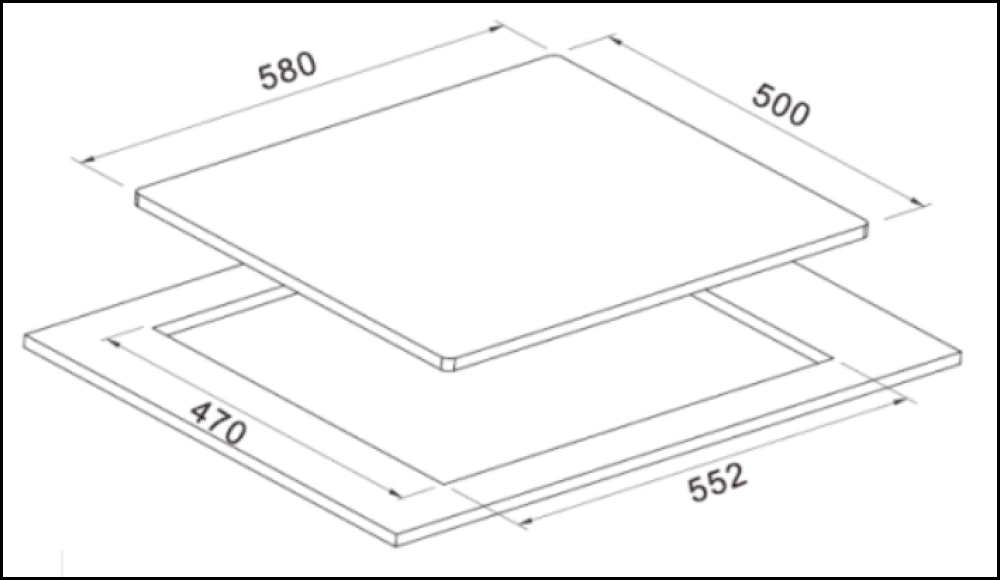 Euro Appliances Ect60Gx Cooktop Stainless Steel Gas