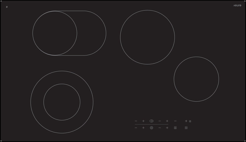 Euro Appliances Ect900C6 90Cm Electric Cooktop - Special Order Ceramic