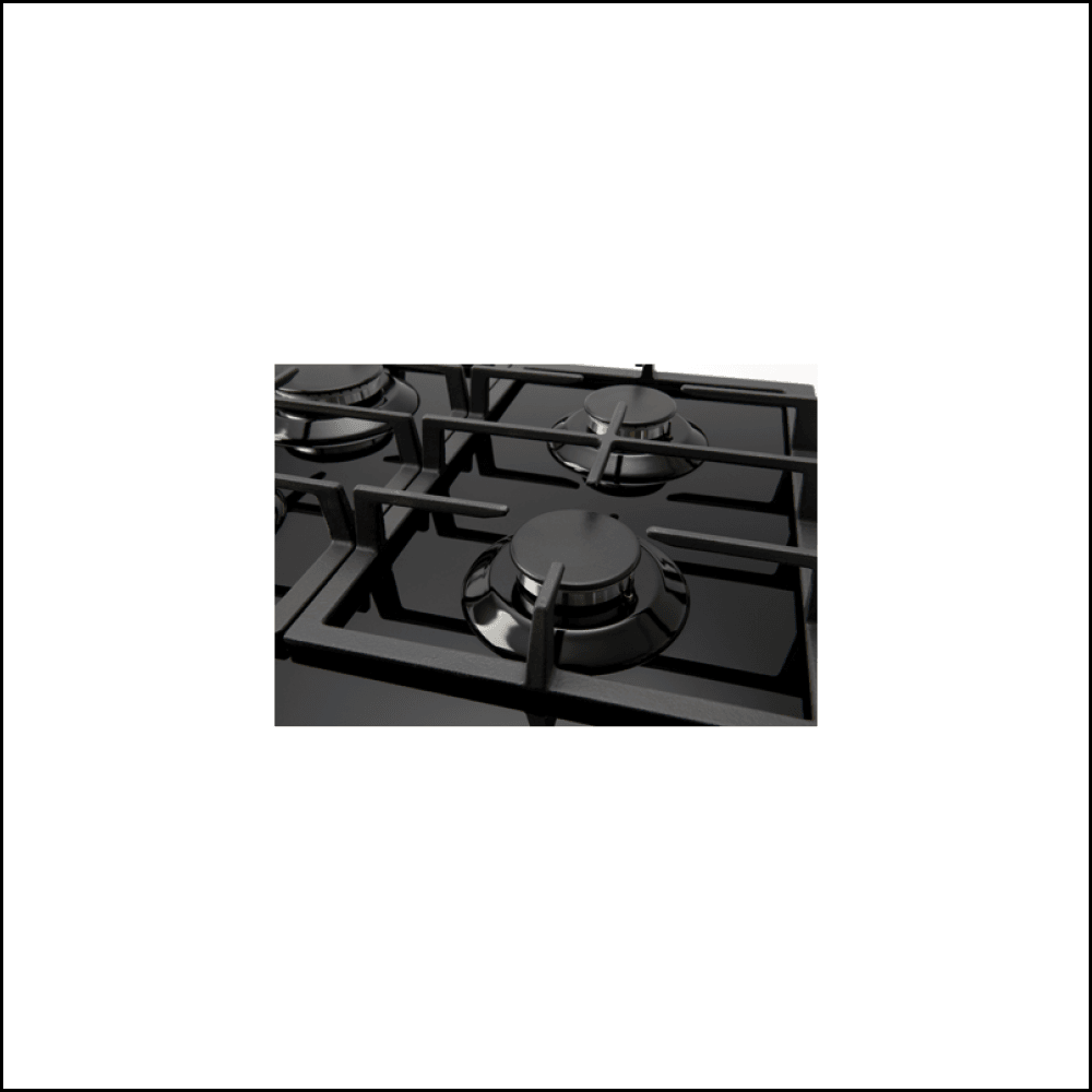 Euro Appliances Ect900Gbk2 90Cm 5 Burner Gas On Glass Cooktop