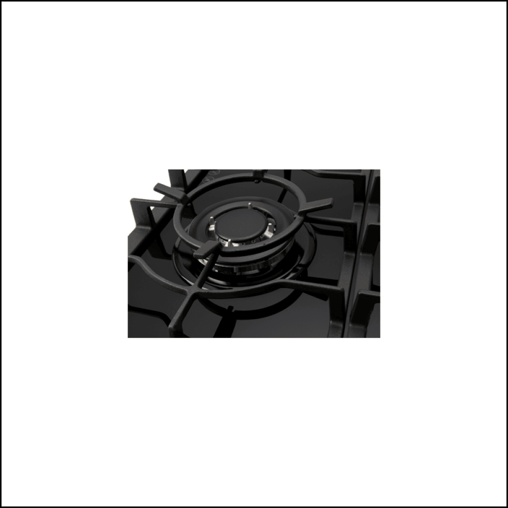 Euro Appliances Ect900Gbk2 90Cm 5 Burner Gas On Glass Cooktop