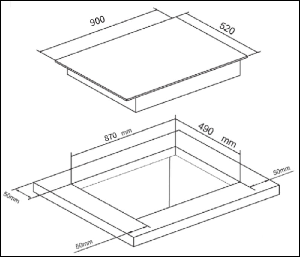 Euro Appliances Ect90Icb 90Cm Induction Cooktop - Special Order