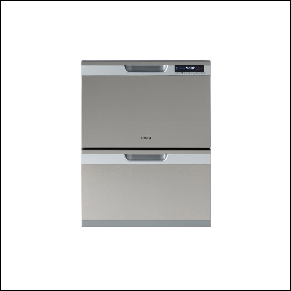 Euro Appliances Edd60S 60Cm In-Built Double Drawer Dishwasher