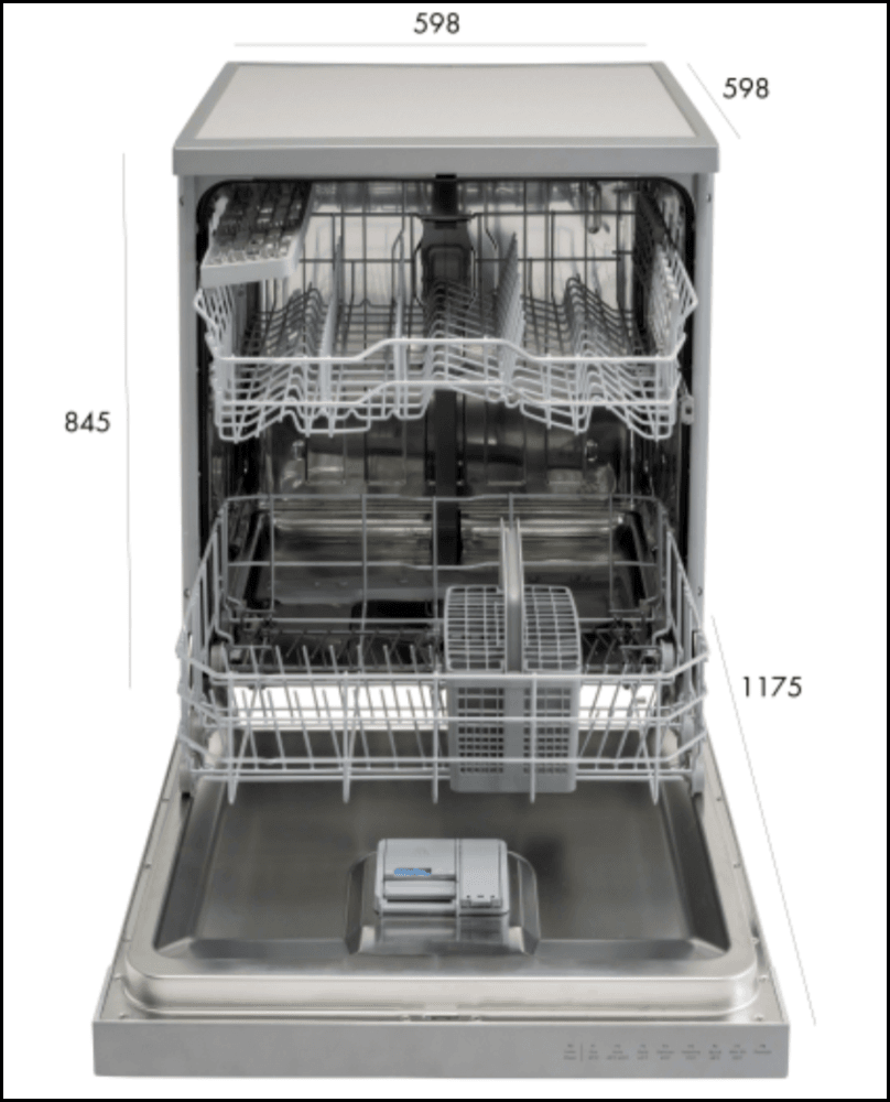 Euro Appliances Eed614Tx 60Cm Stainless Steel Dishwasher - Special Order Standard
