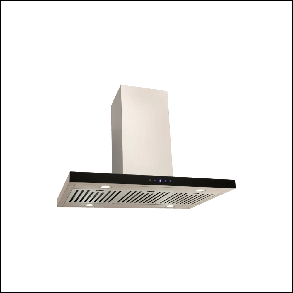 Euro Appliances Eic90Bgr 90Cm Island Canopy Rangehood - Special Order