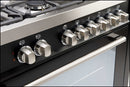 Euro Appliances Emd900Fan 90Cm Black Dual Fuel Stove - Ex Display Stoves