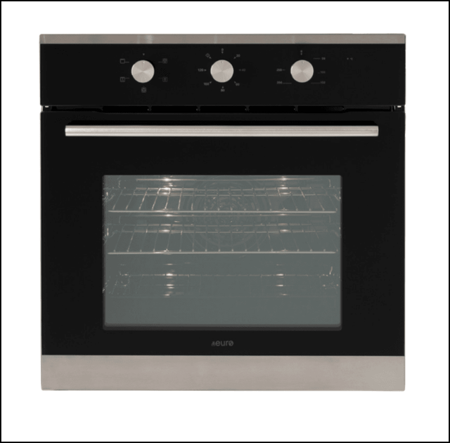 Euro Appliances Eo604Sx Black Glass Electric Oven Oven