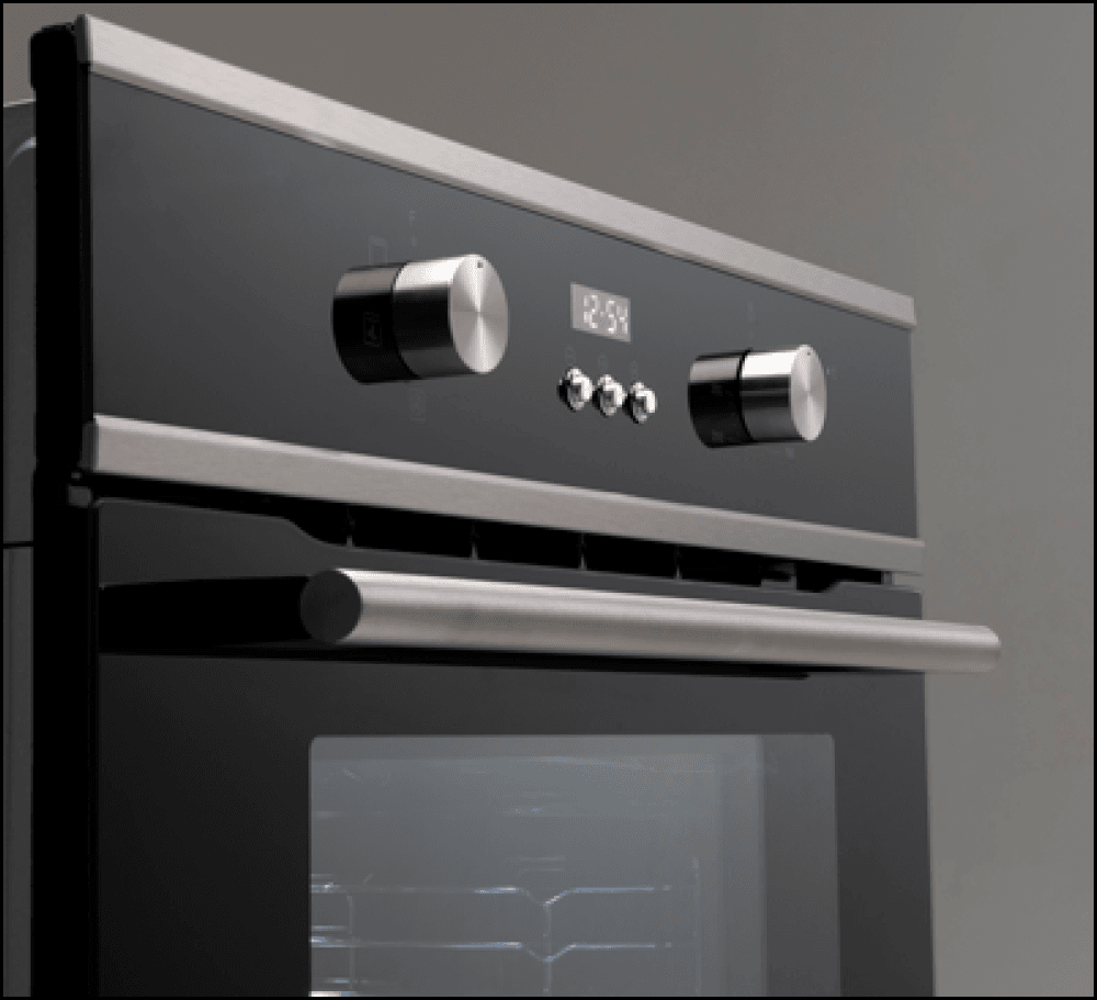Euro Appliances Eo605Sx 60Cm Black & Stainless Steel Electric Oven Oven