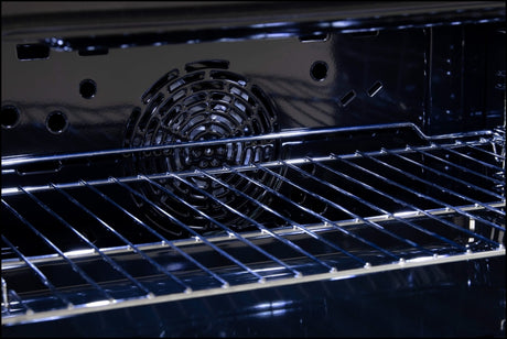Euro Appliances Eo900Lsx 90Cm Black Glass Electric Multi-Function Oven Large