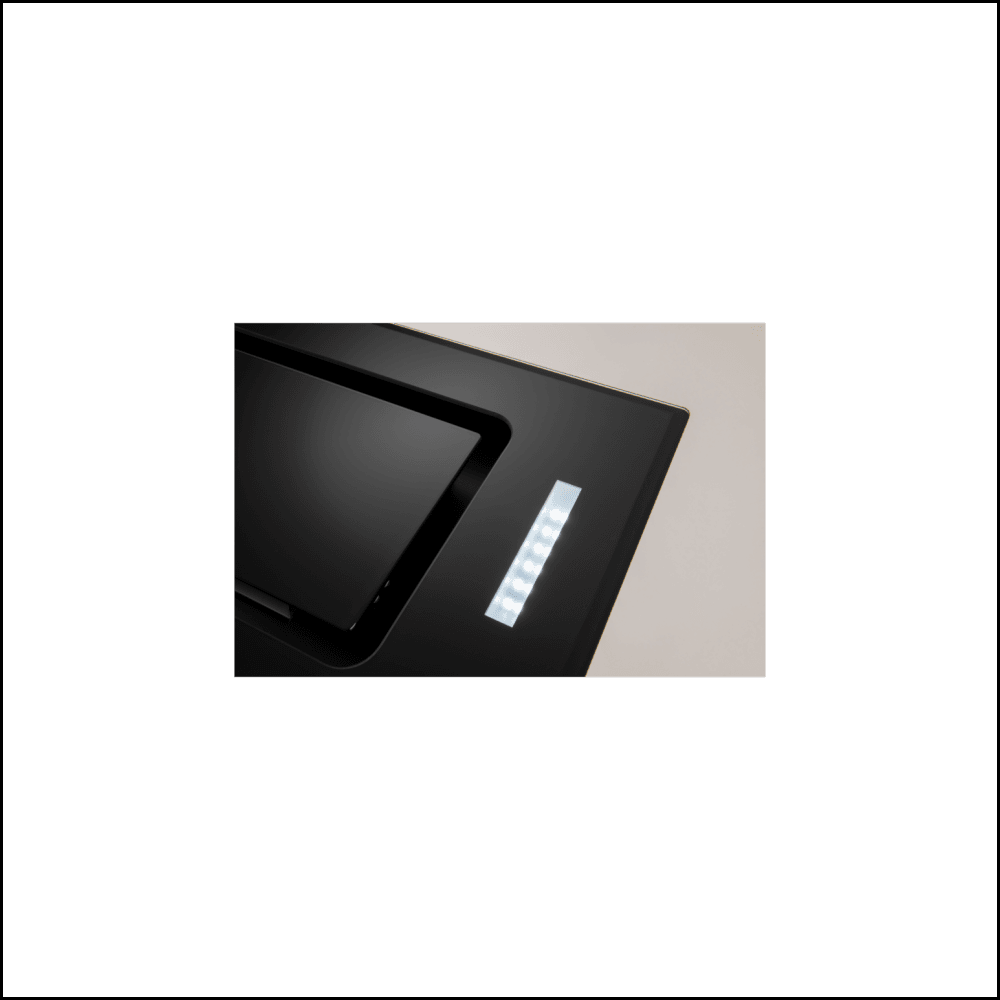 Euro Appliances Er90Umbg 90Cm Black Glass Undermount Rangehood - Special Order Rangehoods