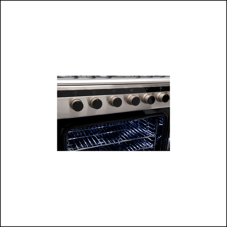 Euro Appliances Ev600Dfsx Freestanding 60Cm Dual Fuel Stainless Steel Oven/Stove Stoves