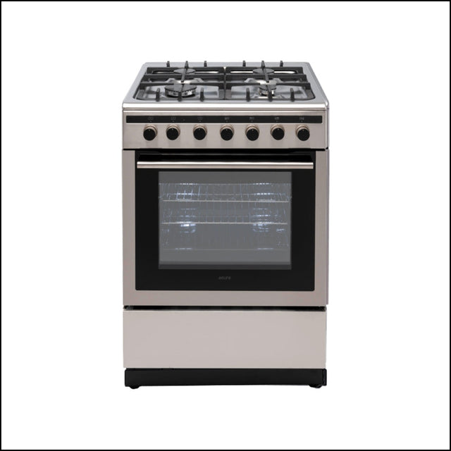 Euro Appliances Ev600Dfsx Freestanding 60Cm Dual Fuel Stainless Steel Oven/Stove Stoves