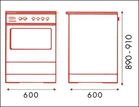 Euro Appliances Ev600Eesx 60Cm Stainless Steel Electric Freestanding Oven/Stove Stove