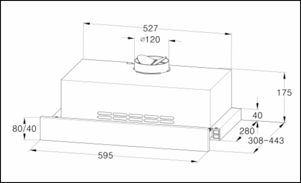 Euro Appliances Evr60Fvss2 60Cm Recirculating Slideout Rangehood Rangehoods