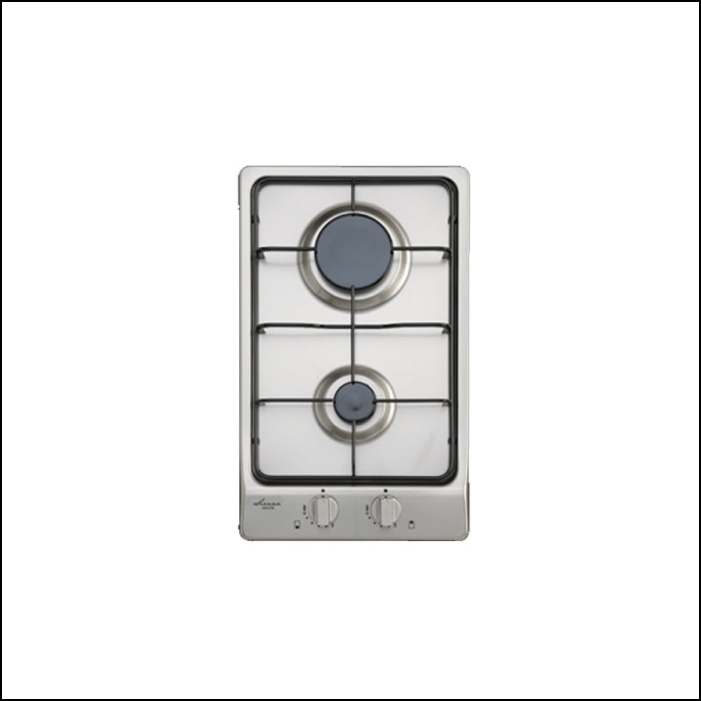 Euro Appliances Italian Made Epz2Gffdss 30Cm Stainless Steel Gas Cooktop
