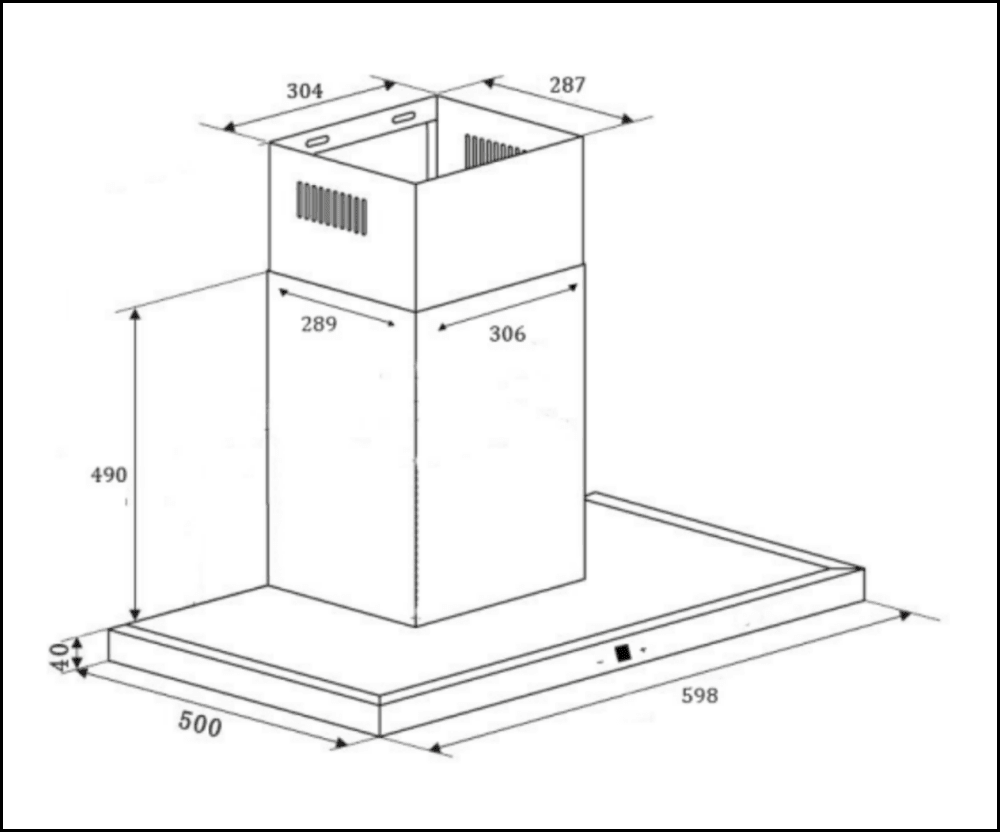 Euro Emt60Cs 60Cm Stainless Steel Canopy Hood Rangehoods