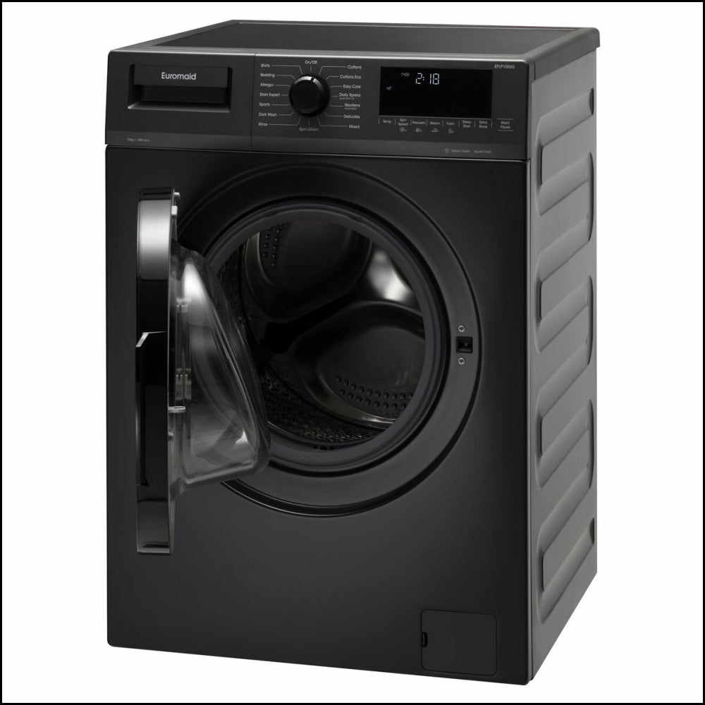 Euromaid EFLP1000G/S 10kg European Made Front Load Washing Machine wit