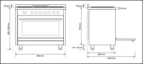 Euromaid Ge9Ss 90Cm Dual Fuel Freestanding Stove Stoves