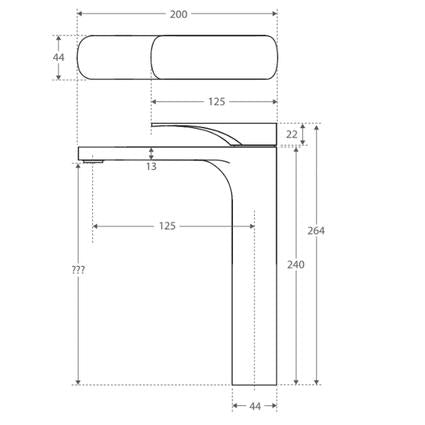 Fienza Luciana Tall Basin Mixer Chrome 226107
