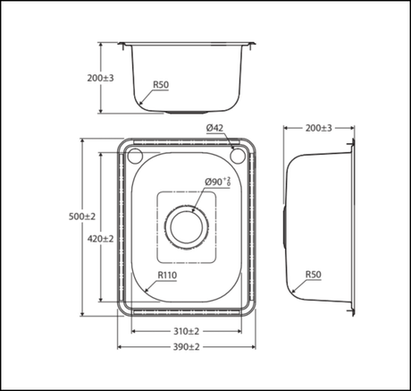 Fienza 22L Compact Laundry Sink 68200 - Special Order Insert Sinks