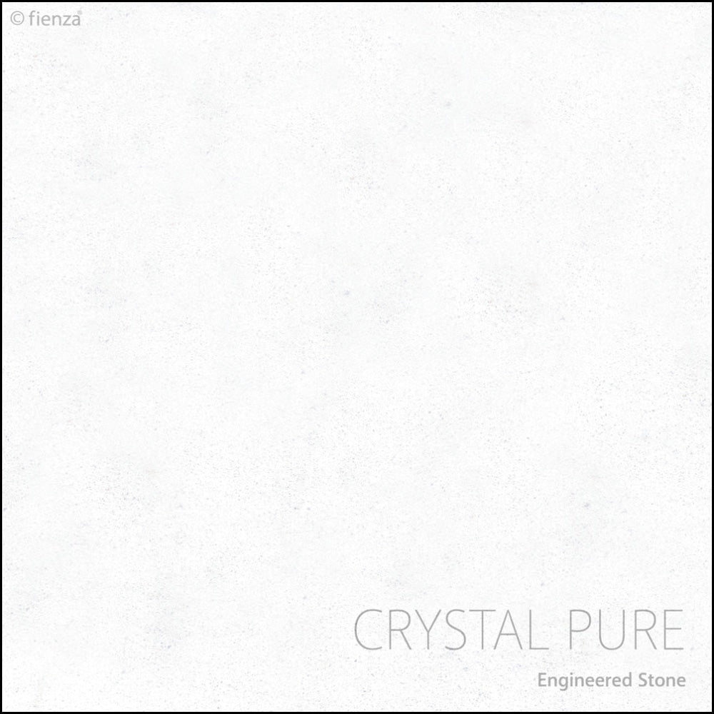 Fienza 900Mm Sc90Zkr Crystal Pure Undermount Stone Top Fingerpull Vanity Unit With Kickboard Satin