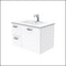 Fienza Dolce Ceramic Tcl75Jl 750Mm White Wall Hung Vanity With Handles Left Hand Drawers - Special