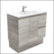 Fienza Dolce Edge Tcl90Xkr 900Mm Industrial Vanity With Kickboard Right Drawers - Special Order