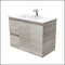 Fienza Dolce Edge Tcl90Xl 900Mm Industrial Wall Hung Vanity Left Drawers - Special Order Units