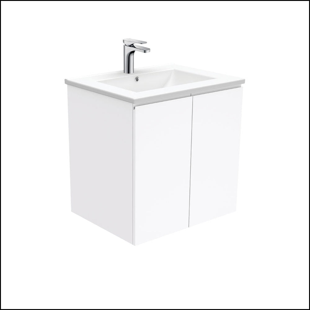 Fienza Dolce Tcl60F Fingerpull 600Mm Wall Hung White Vanity - Special Order Units