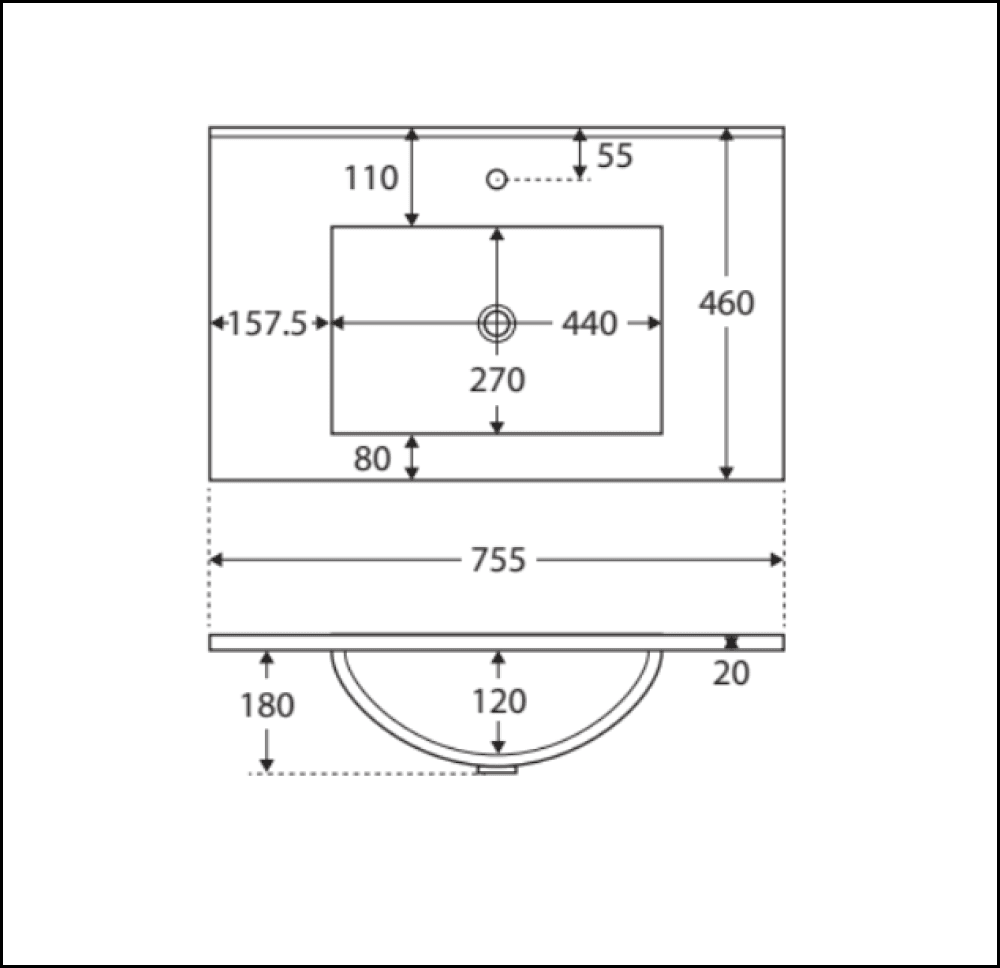 Fienza Dolce Tclb75Skl 750Mm Matte Black Scandi Oak Vanity With Kickboard Left Drawers - Special