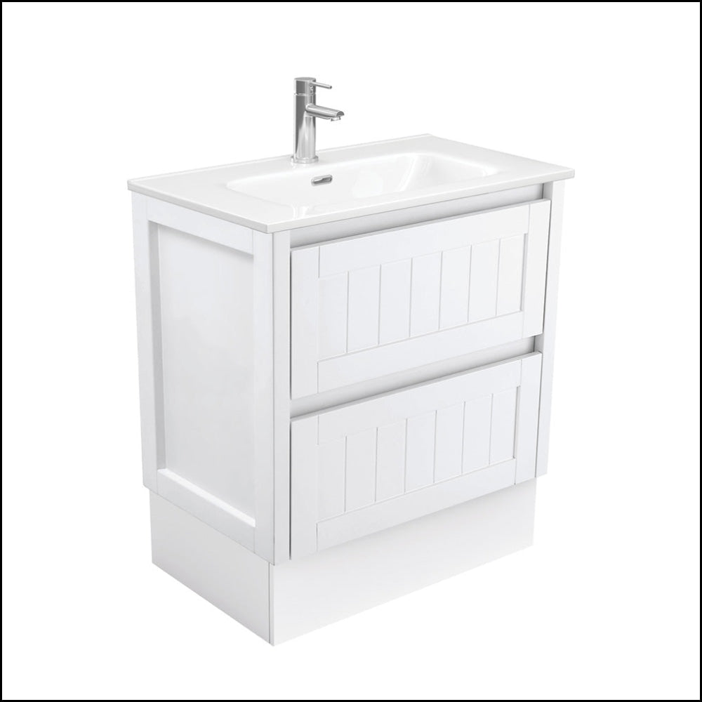 Fienza Joli Jol75Tk Hampton 750Mm White Vanity Unit On Kickboard - Special Order Units