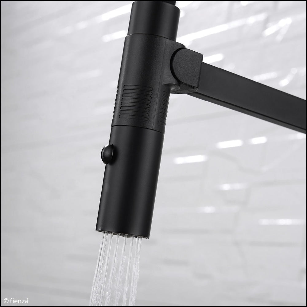 Fienza Kaya 228109B Matte Black Pull Down Mixer Tap Kitchen Taps