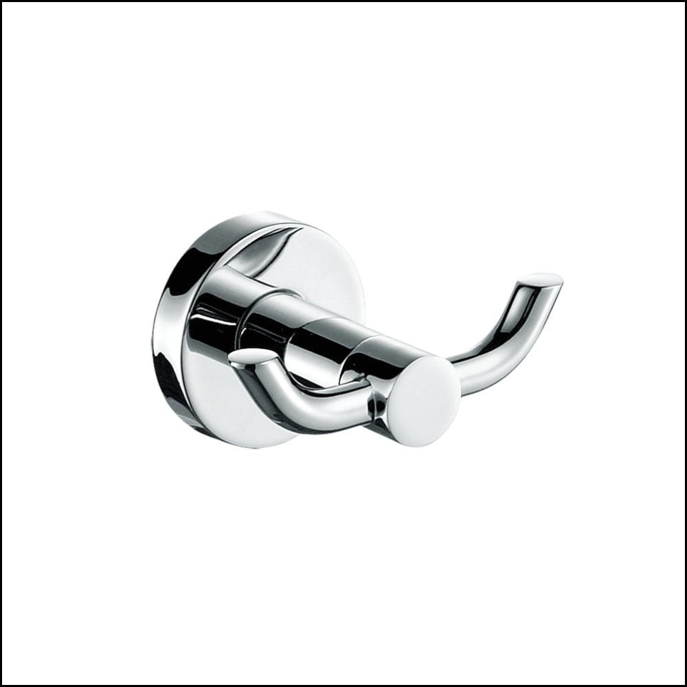 Fienza Michelle Double Robe Hook Chrome 82704 Bathroom Accessories