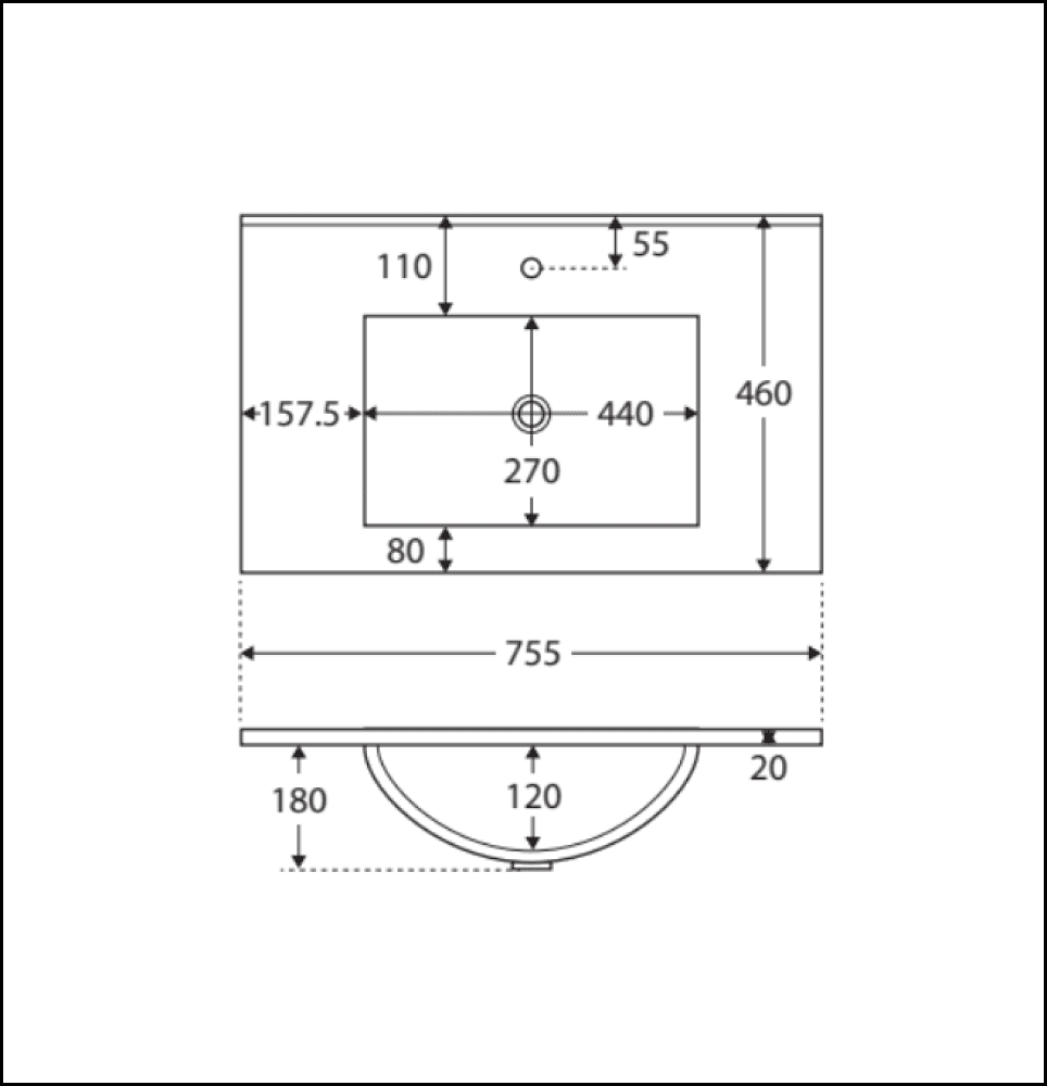 Fienza Quest Tcl75Q Manu 750Mm White Wall Hung Vanity Unit - Special Order Units