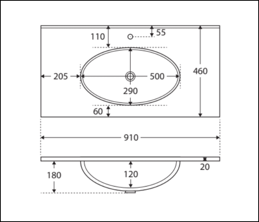 Fienza Rotondo 900Mm Rot90Tk Hampton White Vanity Unit On Kickboard - Special Order Units