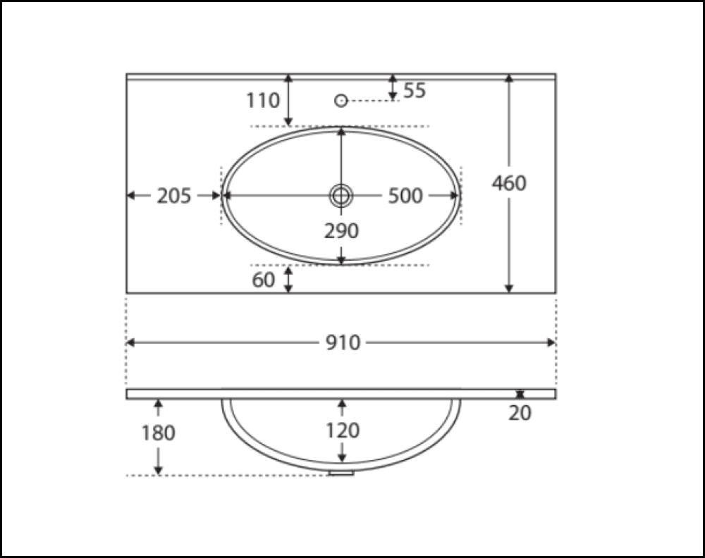 Fienza Rotondo Hampton Rot90T 900Mm White Wall Hung Vanity Unit - Special Order Units