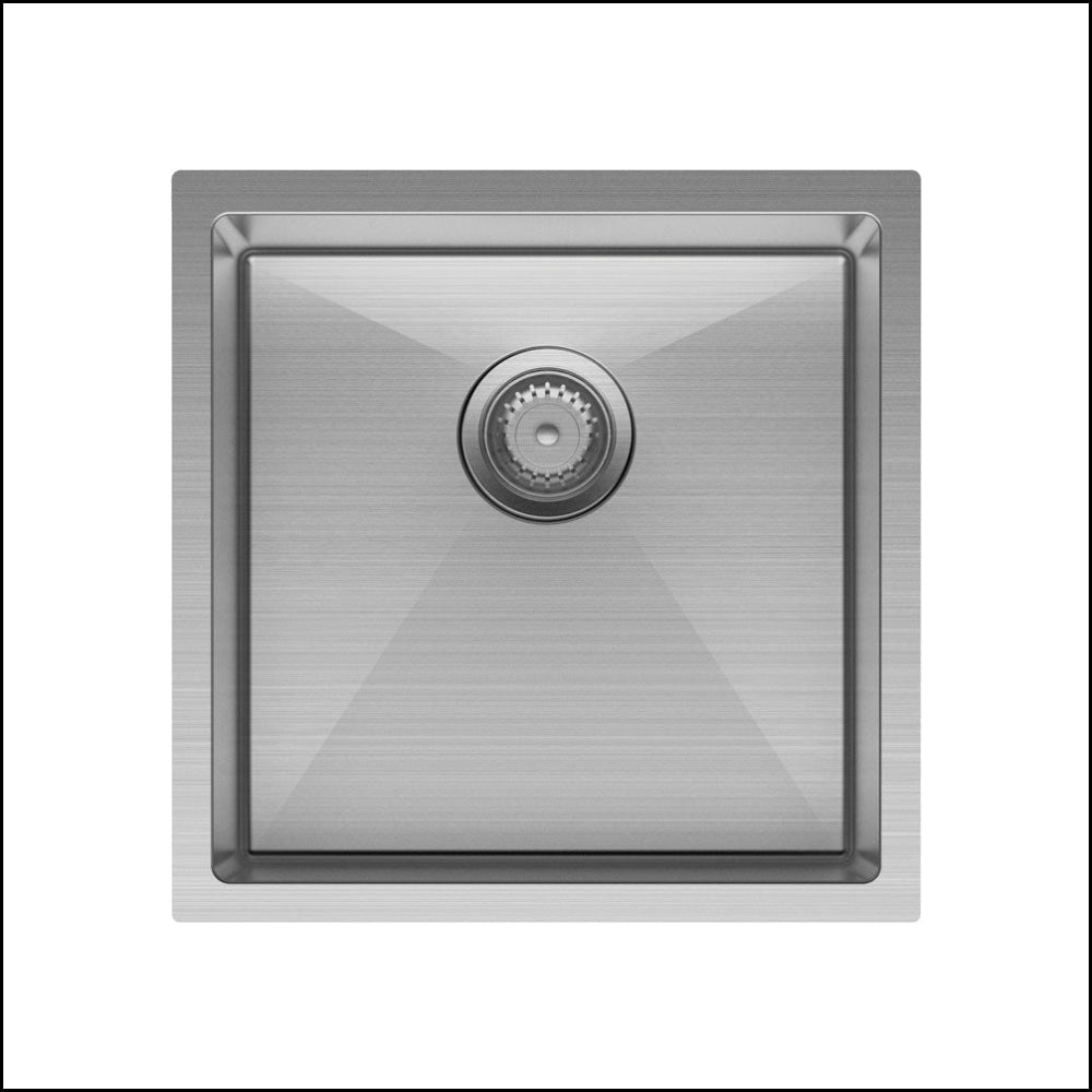 Fienza Single Bowl Kitchen Sink Kit - Stainless Steel 68401Kit Top Mounted Sinks