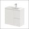 Fienza Siska 75Dfr Slim 750Mm Satin White Wall Hung Vanity Unit Right Drawers - Special Order Units