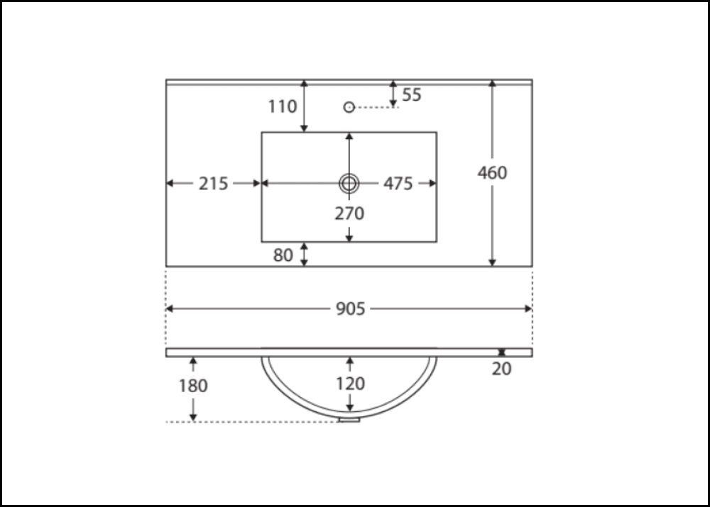 Fienza Tclb90Skr 900Mm Dolce Matte Black Scandi Oak Vanity On Kickboard Right Drawers - Special