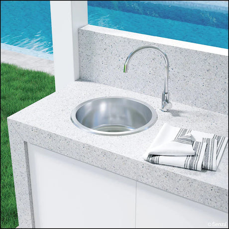 Fienza Tiva 68103 Stainless Steel Round Kitchen Sink - Special Order Laundry Insert Sinks