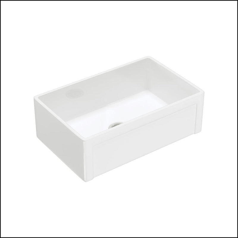 Fienza Winston 68703 Single Butler Sink Medium White 750X470X250Mm - Special Order Kitchen Sinks