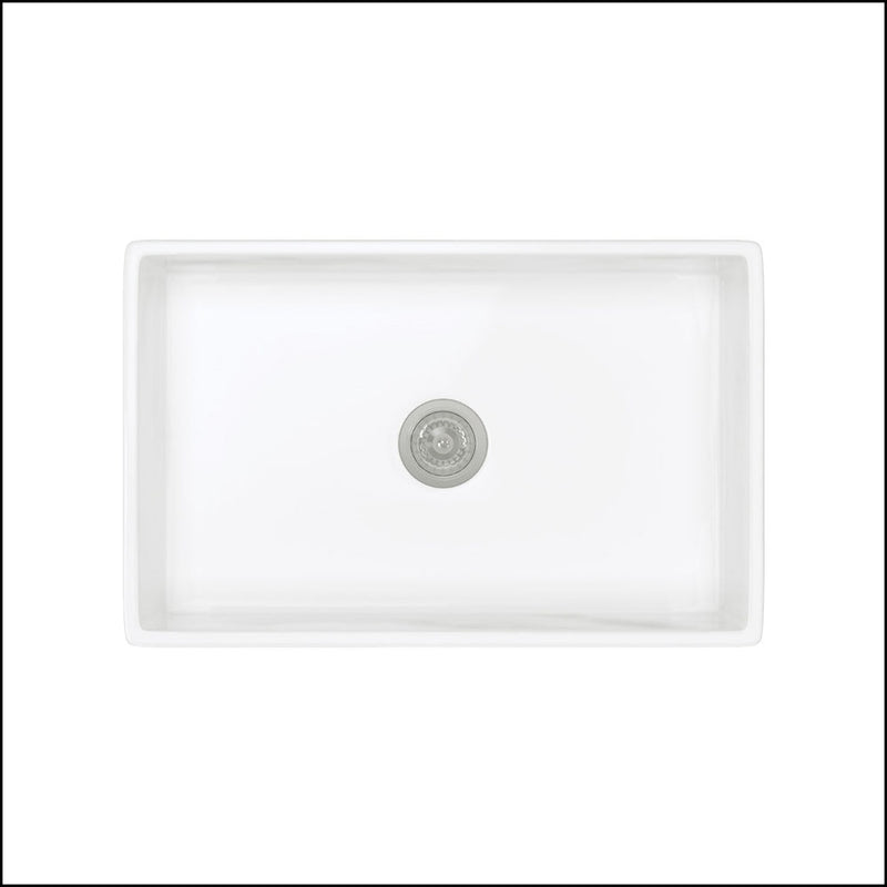 Fienza Winston 68703 Single Butler Sink Medium White 750X470X250Mm - Special Order Kitchen Sinks