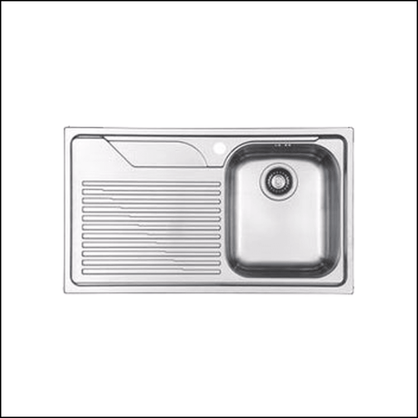 Franke Garda Gdx611Lhd Single Bowl Sink Top Mounted Kitchen Sinks