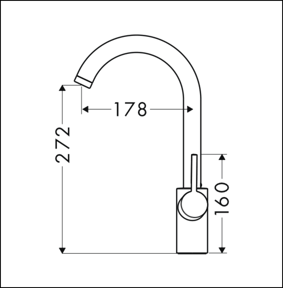 Hansgrohe 14863003 Talis S2 Variarc Goose Neck Kitchen Mixer Tap Taps