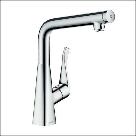 Hansgrohe 14883003 Metris Select 320 Right Angle Kitchen Mixer Tap Taps
