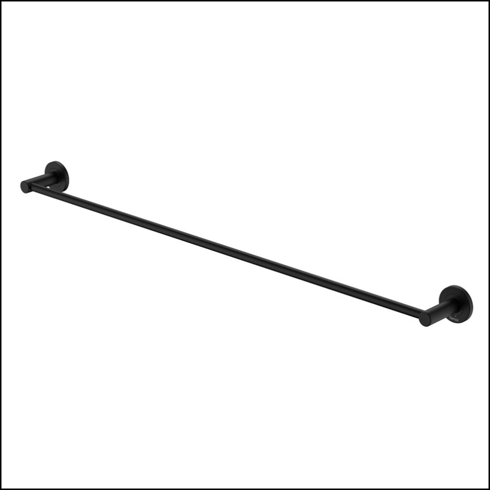 Kaya 900Mm Single Towel Rail Matte Black 82801Mb Bathroom Accessories