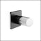 Linkware Gabe Wall Mixer Chrome/Black T708Cp-Bk Matte Black & Chrome Bathroom Mixers