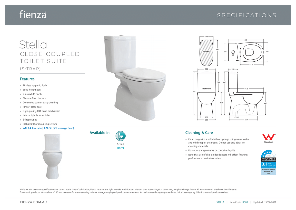 Fienza Stella Close-Coupled Suite