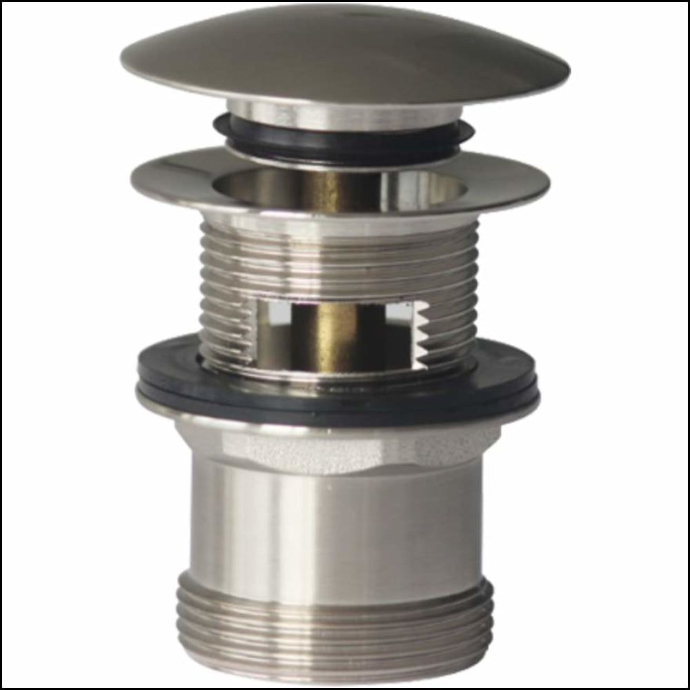 Oliveri Acc706-I-Bn Brushed Nickel Pop-Up Waste With Overflow Basins